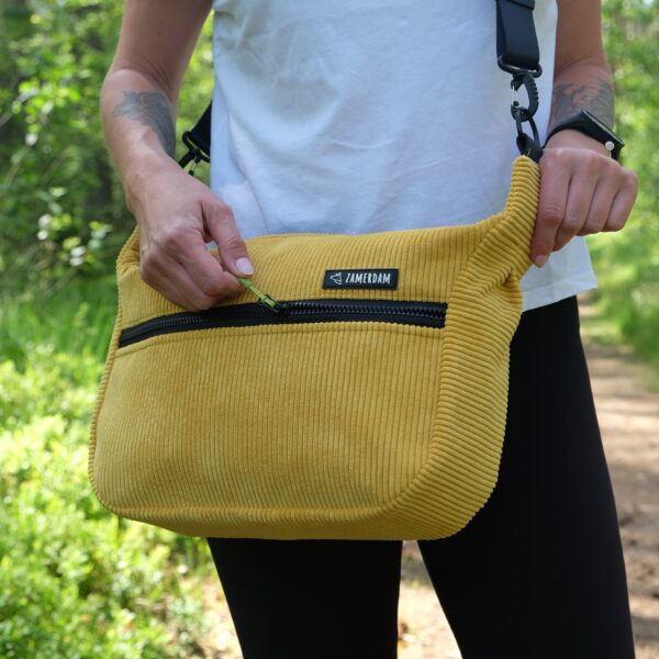Torba Spacerowa Sztruks Crossbody - obrazek 6