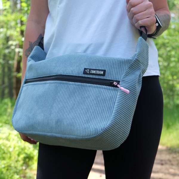 Torba Spacerowa Sztruks Crossbody - obrazek 8