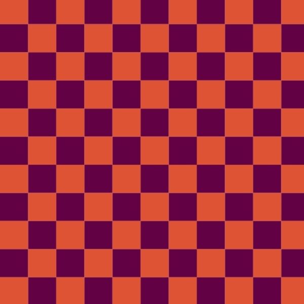Saszetka treningowa Kratka Bordo Pomarańcz