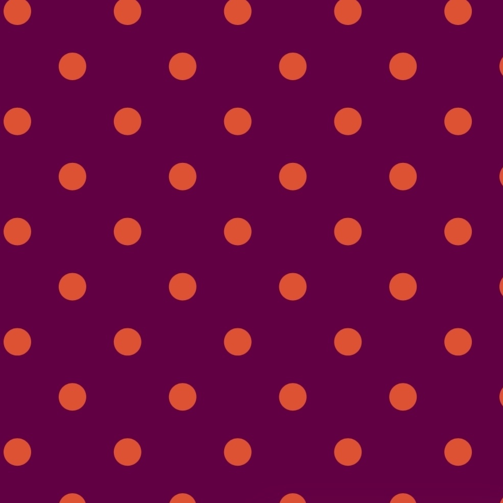 Saszetka treningowa Kropki Bordo Pomarańcz